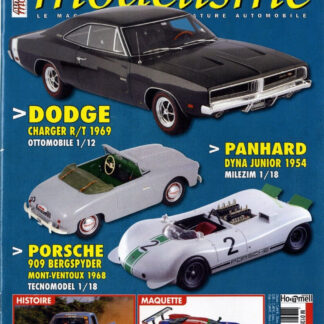 AUTO MODÉLISME 256 DODGE CHARGER R/T 1969 / PANHARD DYNA JUNIOR 1954