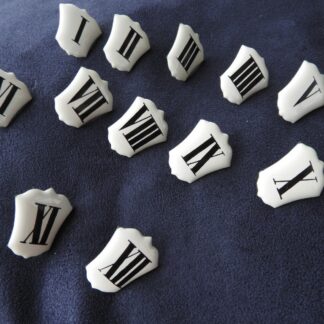 pendule horloge comtoise ancienne cartouche chiffres en tôle émaillée UHR CLOCK