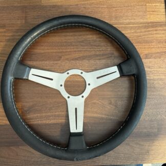Vintage Nardi Leather Steering Wheel 350mm JDM FET Stamped