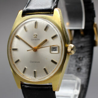 Montre vintage Omega Genève Cal.613 à remontage manuel 34 mm - ton or - très ...