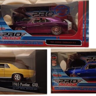 DODGE CHARGER R/T 1969-PONTIAC GTO 1965-CHEVROLET MALIBU SS 1965 (1/24 & 1/26)