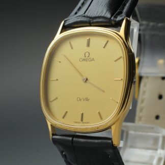 Vintage 1980s Omega De Ville Cal.1365 Ref.191.0212 Gold Quartz Watch [Exc+5]