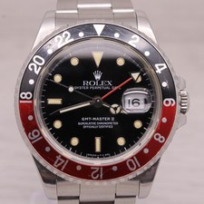 Montre Rolex GMT Master II 16710 Vintage 1991 Pour Homme 40Mm Coke N = Révisée =