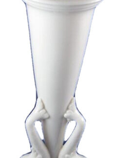 Belle Worcester Porcelaine Réticulé Dauphin Pied Vase Service Anglais Angleterre