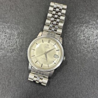 Omega Seamaster Vintage Date Argent Automatique Montre Hommes Authentique de