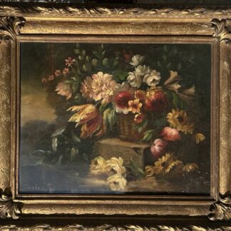 Tableau ancien signé « Enrico G. » Héritage de Turin, XIXe siècle