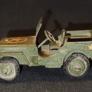 Vintage Ancien Militaire Jeep Voiture Dinky Jouets Angleterre Par Meccano Ltd