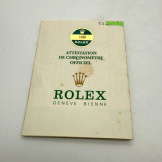 Vintage Rolex Genuine Guarantee Oyster Perpetual 1500 Warranty 1978s Guarantee