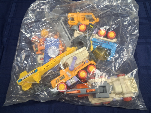 RARE Vintage Gearbox Road Crew Playset Toys