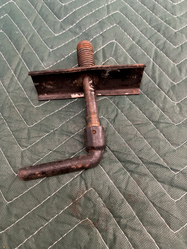 ORIGINAL JAGUAR XKE E TYPE SERIES 1 2 OTS FHC BOOT TOOLS SPARE TIRE HOLD DOWN – Image 2