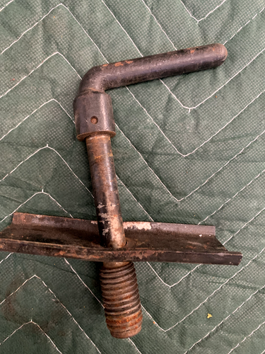 ORIGINAL JAGUAR XKE E TYPE SERIES 1 2 OTS FHC BOOT TOOLS SPARE TIRE HOLD DOWN – Image 5