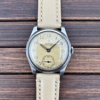 Montre Homme Vintage Omega 26.550B 1935 Remontage Manuel Fabrication Acier 30Mm