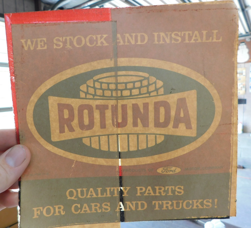 NOS OEM Ford 1960's Rotunda Quality Parts Decal Window Logo Mustang Shelby +++