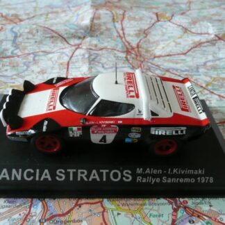 LANCIA Stratos n°4 Rallye San Rémo 1978 Alen IXO 1/43 en blister