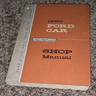 VERY CLEAN! VTG Genuine Original 1960 Ford Motor Co Car Shop Manual Repair Book
