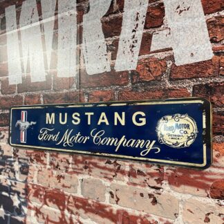 Plaque vintage ford mustang, déco garage mustang, décoration ford mustang