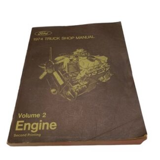 1974 Ford Truck Engine Factory Shop Manual - Vintage OEM Original