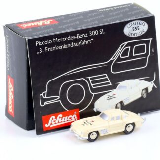 Schuco Piccolo Mercedes 300SL Gullwing Blanc 3. Frankenlandausfahrt