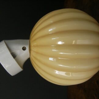 APPLIQUE PORCELAINE / VERRE OPALINE Lampe luminaire modernisme Art déco ancien