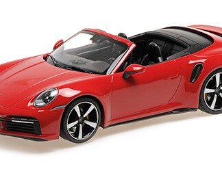 Porsche 911 (992) Turbo S Cabriolet 2020 Rouge Modèle Auto 1:18 Minichamps