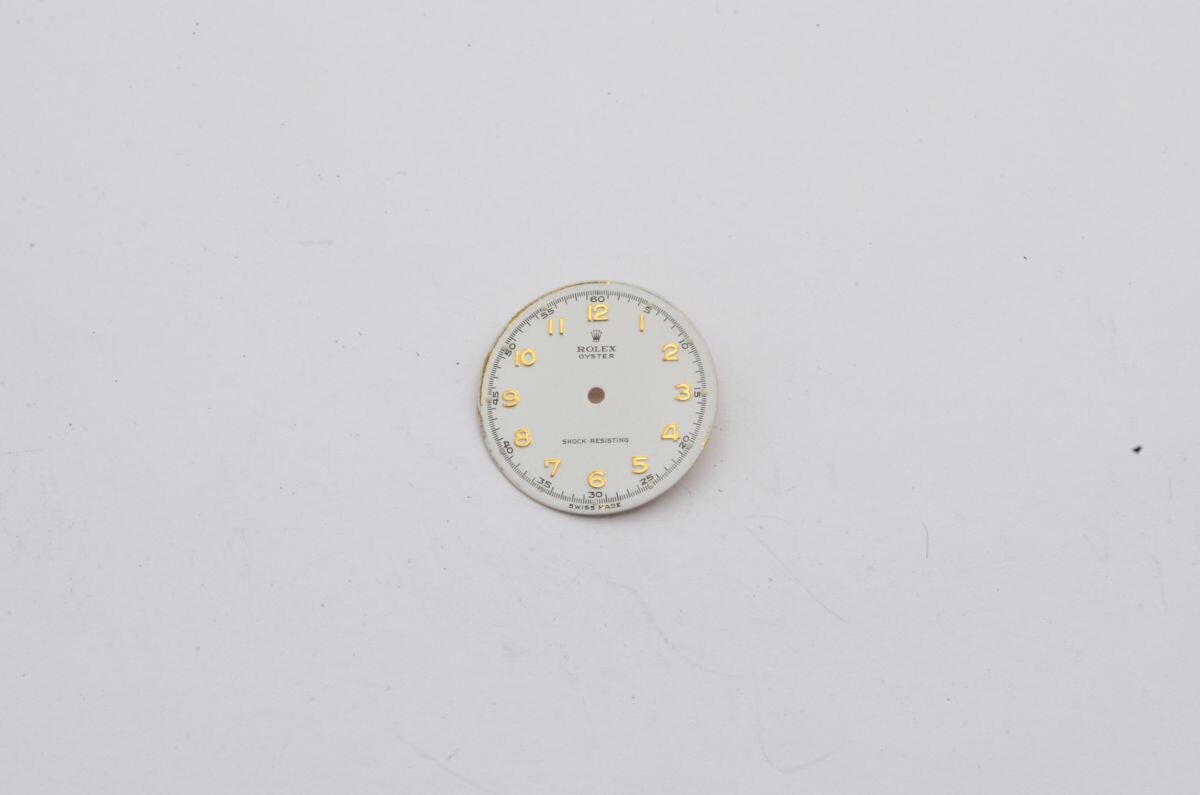 ROLEX Cadran Oyster Pour Hommes Vintage Crème Années 50 25MM