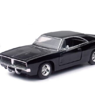 NEWRAY, DODGE Charger R/T 1969 noire, échelle 1/25, NEW71893-B