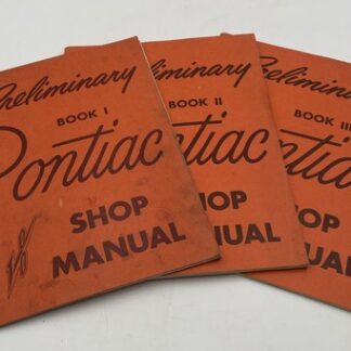 1955 Pontiac Preliminary Pontiac Shop Service Repair Manual Vintage OEM Original