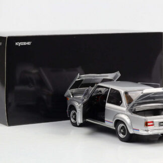 1:18 BMW Kyosho 2002 turbo 1974 Argent 08544S Full Opening