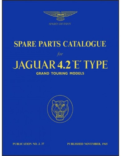 Jaguar XKE Spare Part Catalog Book 1965 1966 1967 1968 Xk-E Type 4.2