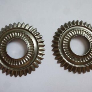 Paire cocardes fer casque à pointe modèle 1915 Pickelhaube soldat allemand WW1