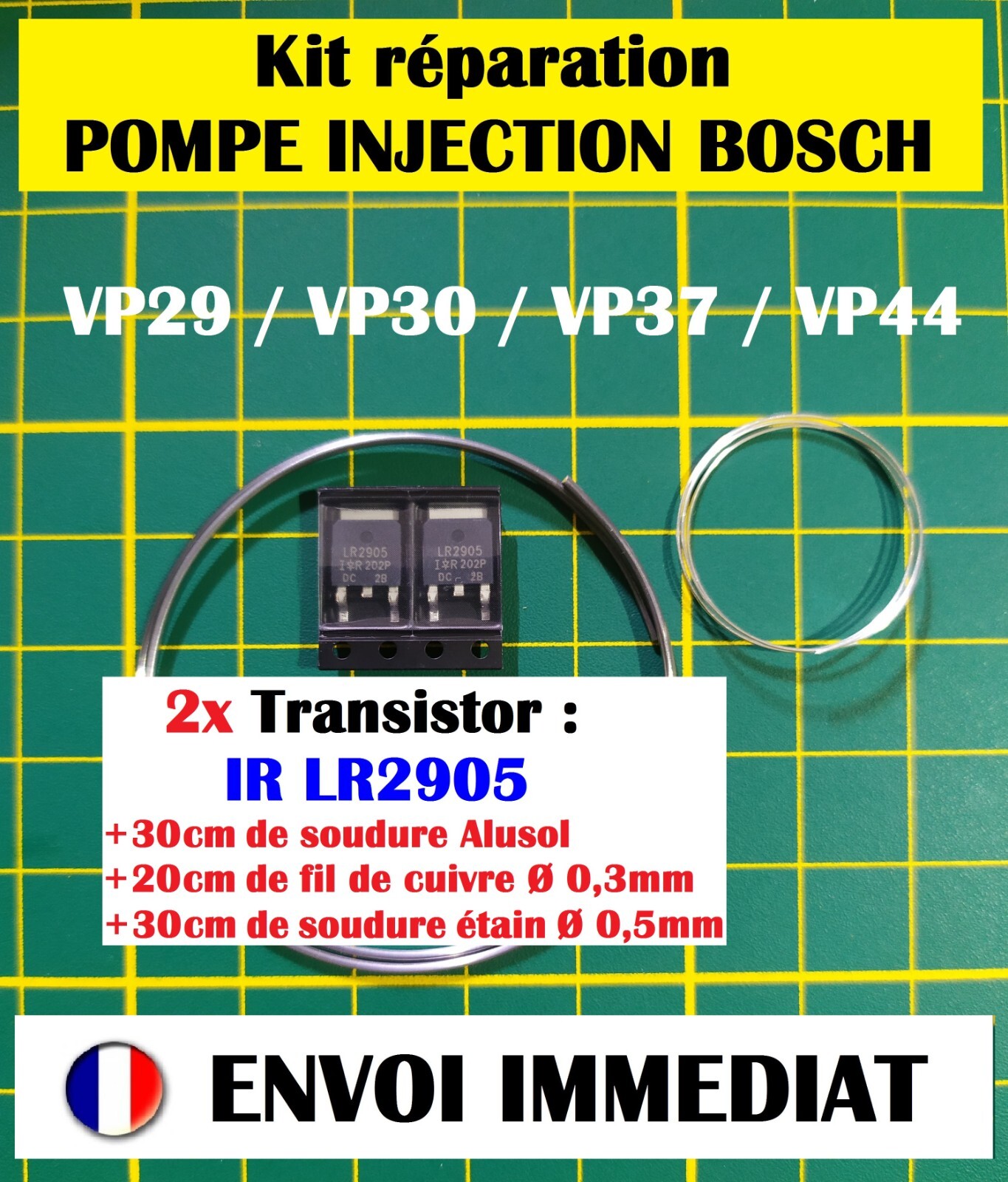 IRLR2905 Kit réparation pompe à injection BOSCH VP29 VP30 VP37 VP44 PSG5 PSG16