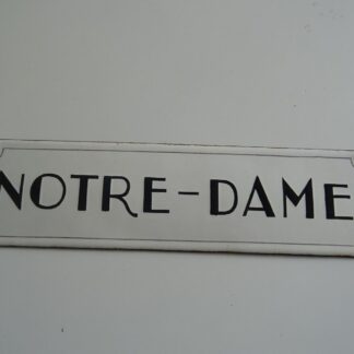 plaque émaillée bombée CATHEDRALE NOTRE DAME PARIS  enamel sign  art populaire