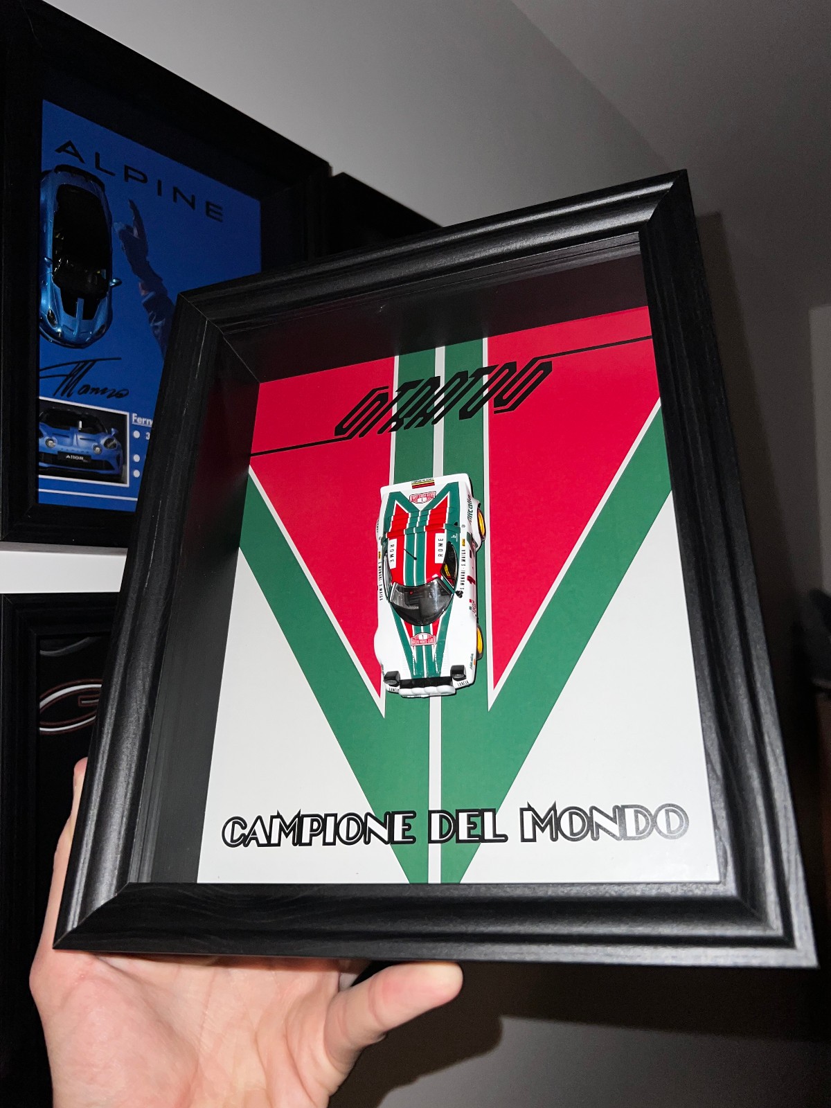 Cadre voiture Lancia stratos échelle 1/43