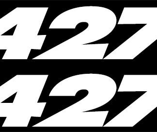 2X Small Block V8 Engine Decal fits Chevy SBC Hot Rod Race Classic Muscle Car B