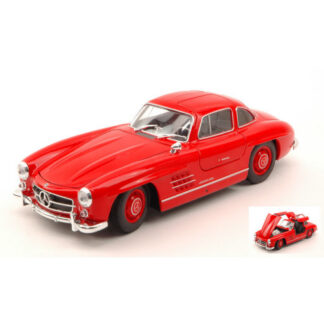 MERCEDES 300SL GULLWING 1954 RED 1:24 Welly Auto Stradali Die Cast Modellino