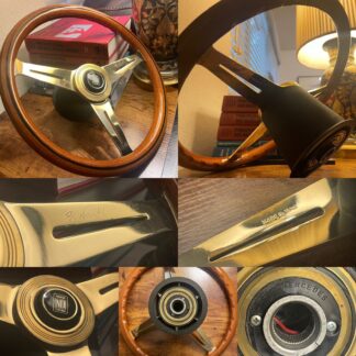 Vintage Nardi Torino Classic Wood Steering Wheel With Horn Button | MERCEDES