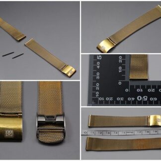 Vintage ◆Exc+5◆ Bracelet Montre Homme Omega 2061 17mm Or Mesh