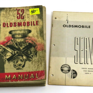 Oldsmobile 1952 Shop Manual - Vintage Original Genuine GM OEM Book Plus