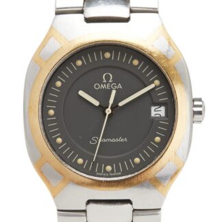 Omega Seamaster Vintage Polaris St. Acier or Argent Gris Quartz Montre Hommes