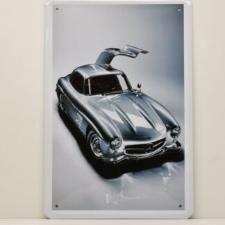 PLAQUE EN MÉTAL MERCEDES 300 SL GULLWING 1954