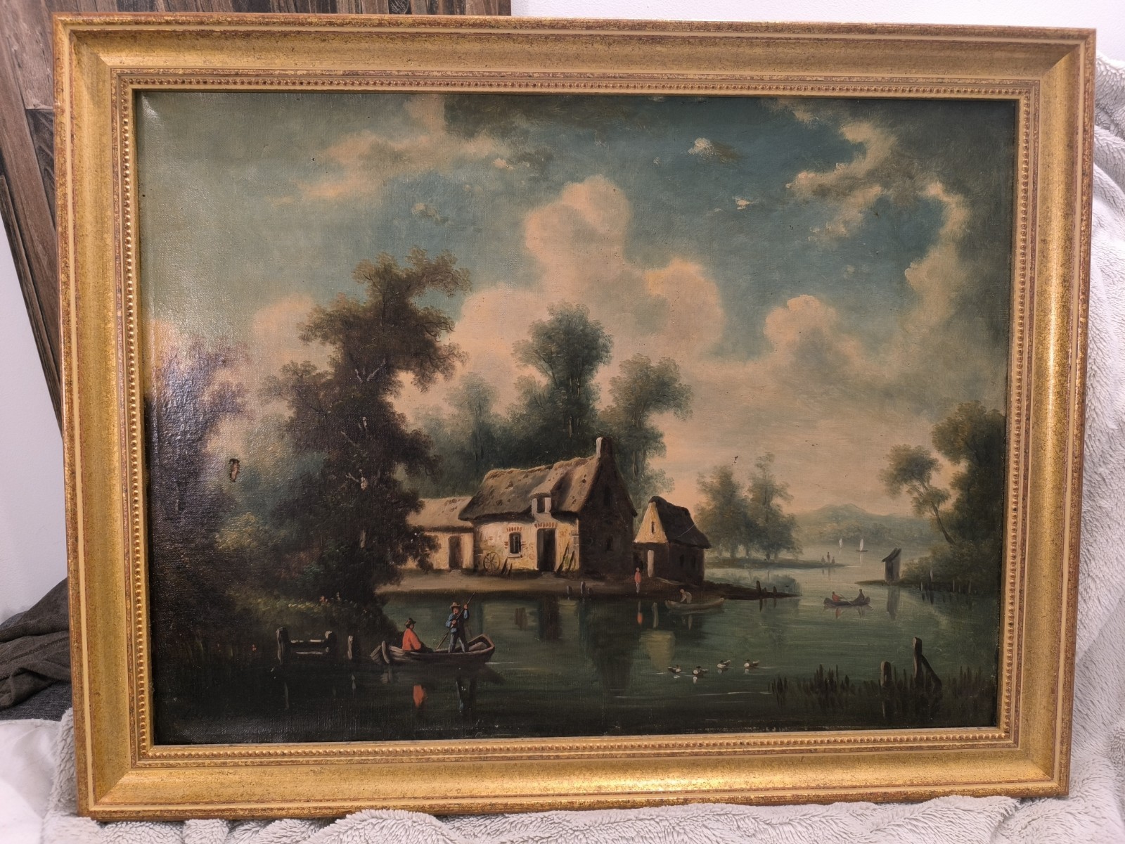 Tableau peinture huile sur toile, XIX ème siècle, signé Dupra