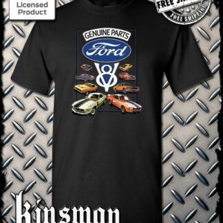 Ford Genuine Parts V8 Classic Blue Logo T-Shirt - Mustang GT500 Shelby Cobra