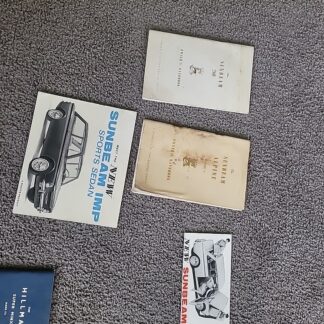 RARE Vintage Sunbeam “260” Tiger Original Factory Workshop Manual Rootes Group