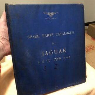 1967 Jaguar 4.2 E-Type 2+2 Spare Parts Catalogue Original