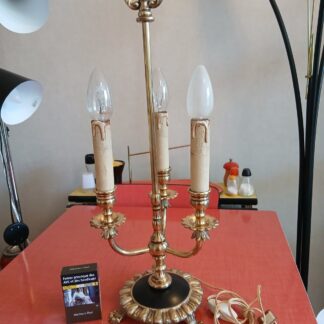 Vintage, magnifique lampe bouillotte 3 feux années 70 top