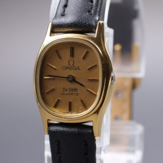 Montre Femme Vintage 1979 OMEGA De Ville Cal.1353 Cadran Or Quartz [Exc+5]