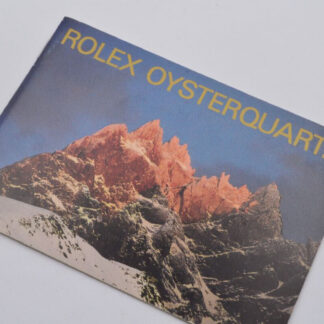 ROLEX Manuel Livret OYSTERQUARTZ Version 1990 Vintage RARE