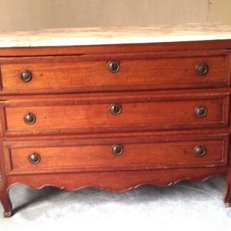 Commode trois tiroirs en acajou massif / Commode Louis XV / Console / Miroir