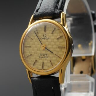Montre Femme Vintage 1985 OMEGA De Ville Quartz Cal.1430 Gold Dial [Near Mint]
