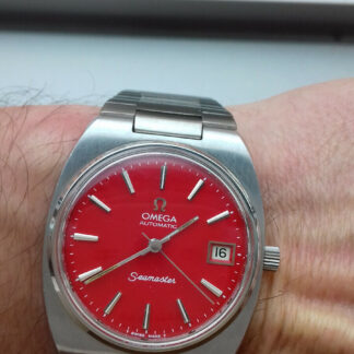 OMEGA SEAMASTER 166.0206 AUTOMATIC CAL. 1012 RED DEVIL New Old Stock Montre Horl
